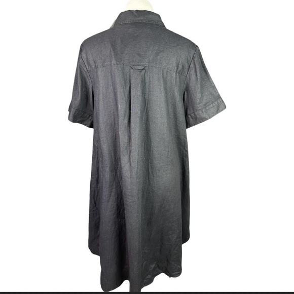 NWT Everlane Black The Daytripper Linen Shirt Dress With Pockets M - Picture 5 of 9